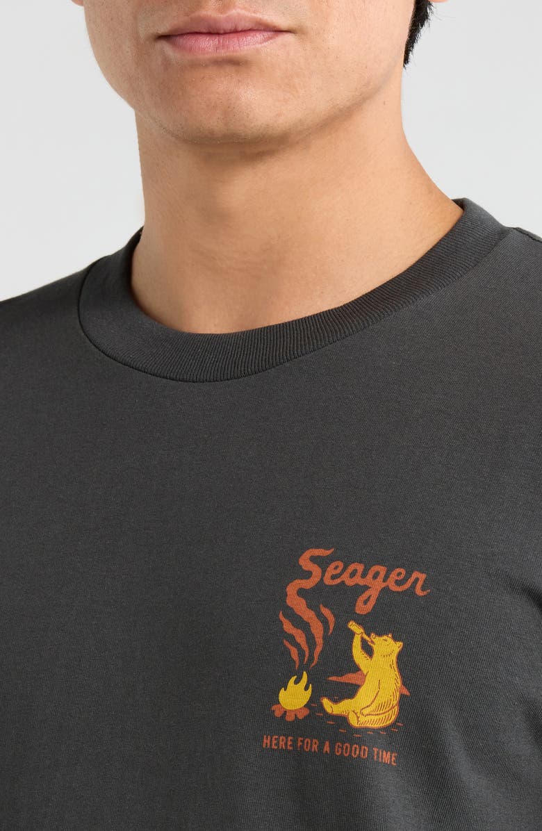 Seager Co Smokey Graphic Print Cotton T-Shirt, Alternate, color, Coal
