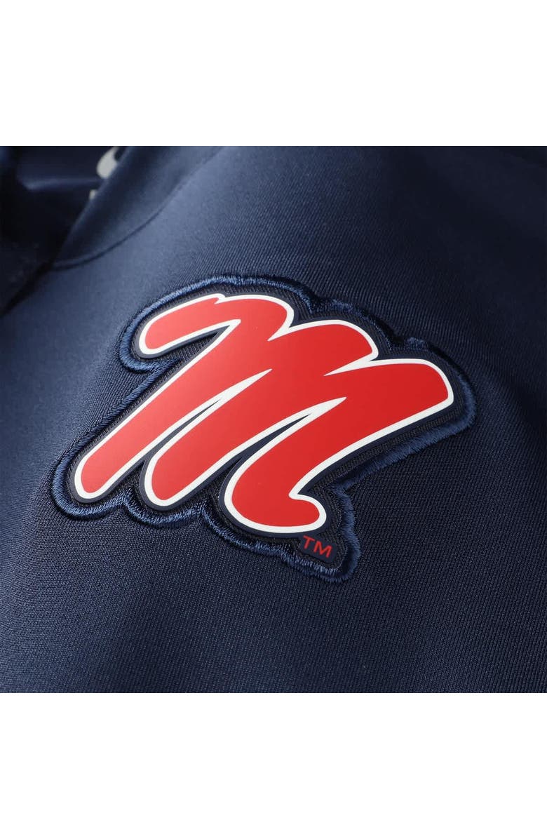 Nike Men's Nike  Navy Ole Miss Rebels Dri-FIT Half-Zip Pullover, Alternate, color, Navy