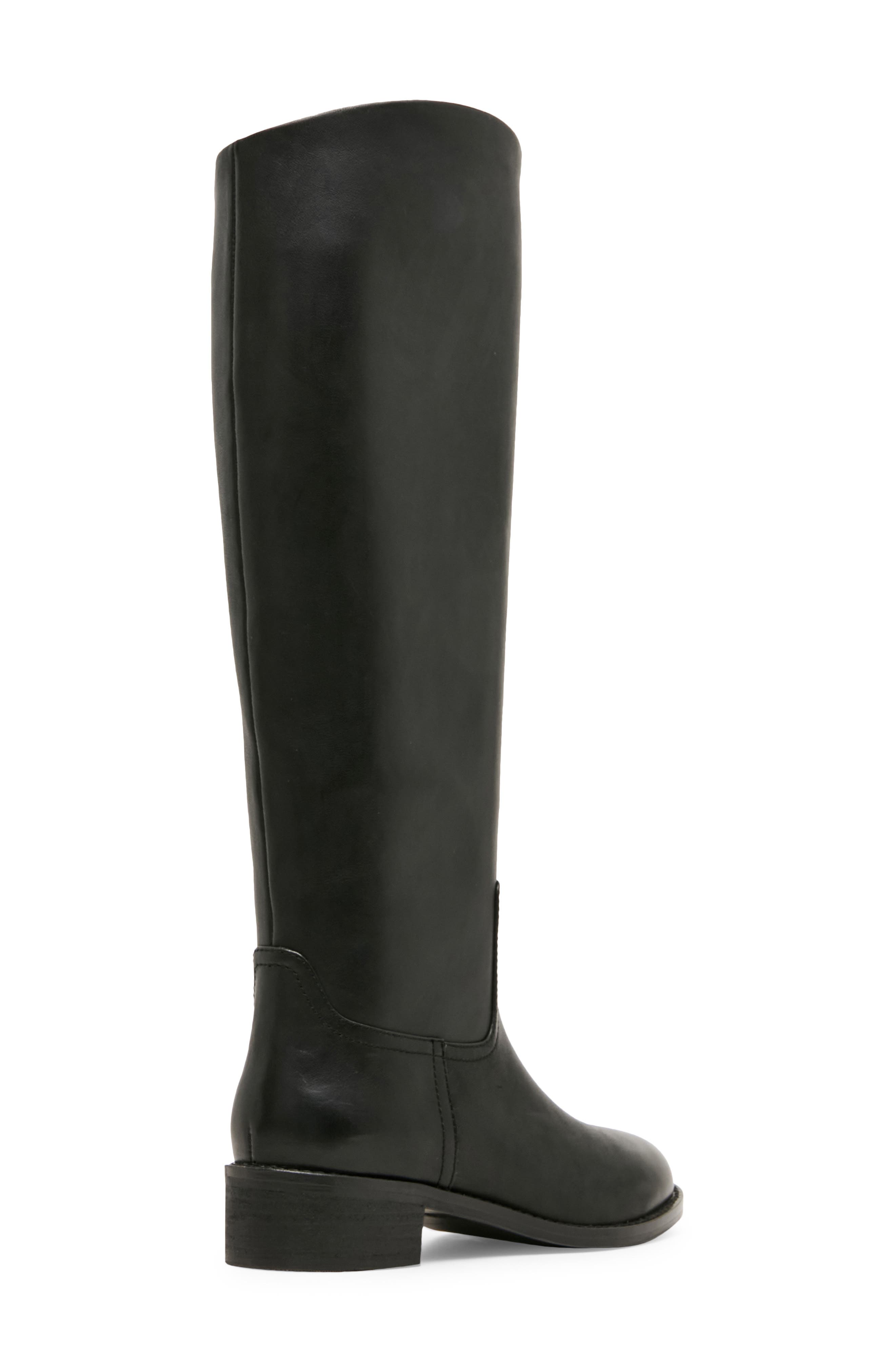Cayley Waterproof Leather Knee High Boot, Alternate, color, BLACK LEATHER