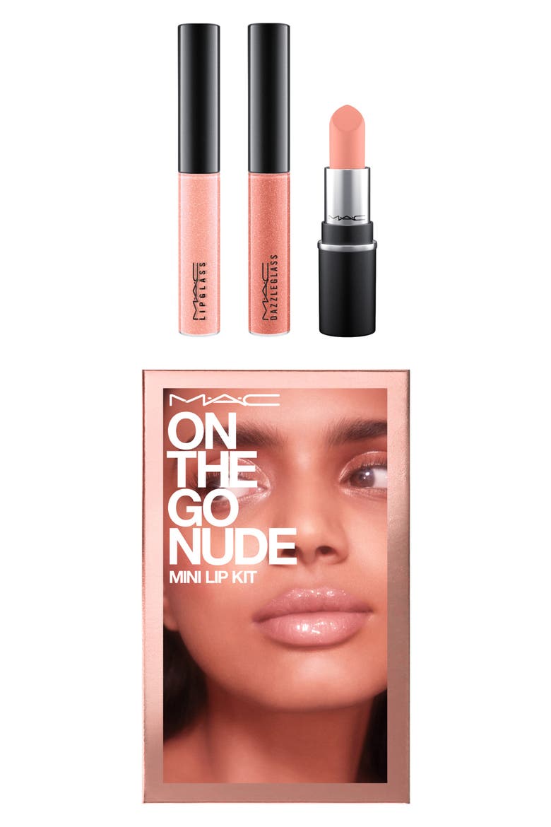 MAC Up Close and Personal Mini Lip Set (Nordstrom Exclusive), Alternate, color, NUDE