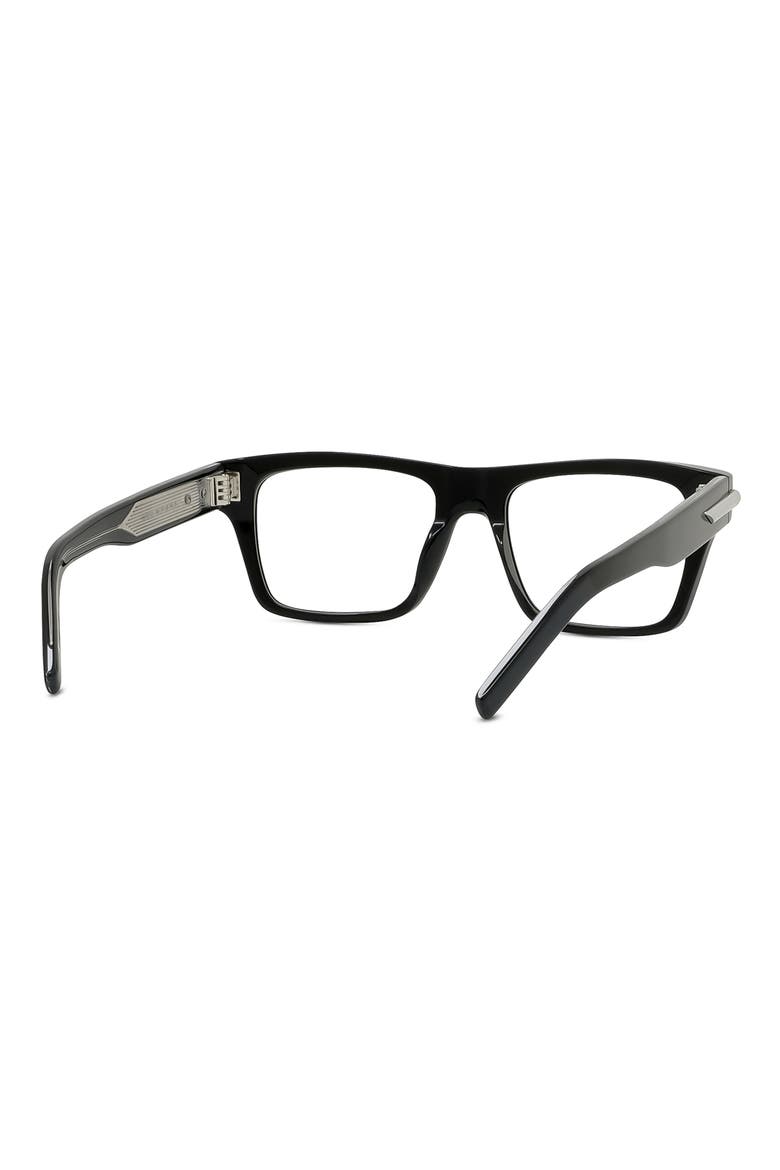 GV One 53mm Rectangular Optical Glasses, Alternate, color, SHINY BLACK