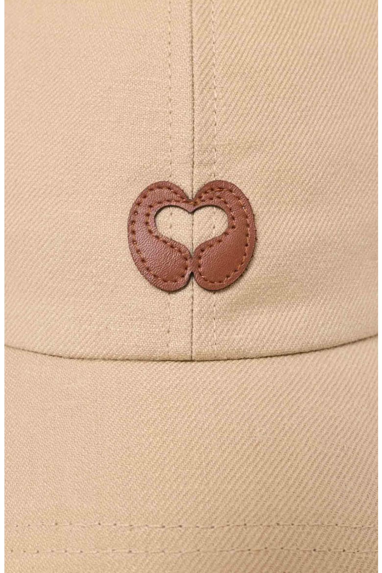 Linen blend cap with logo, Alternate, color, Beige