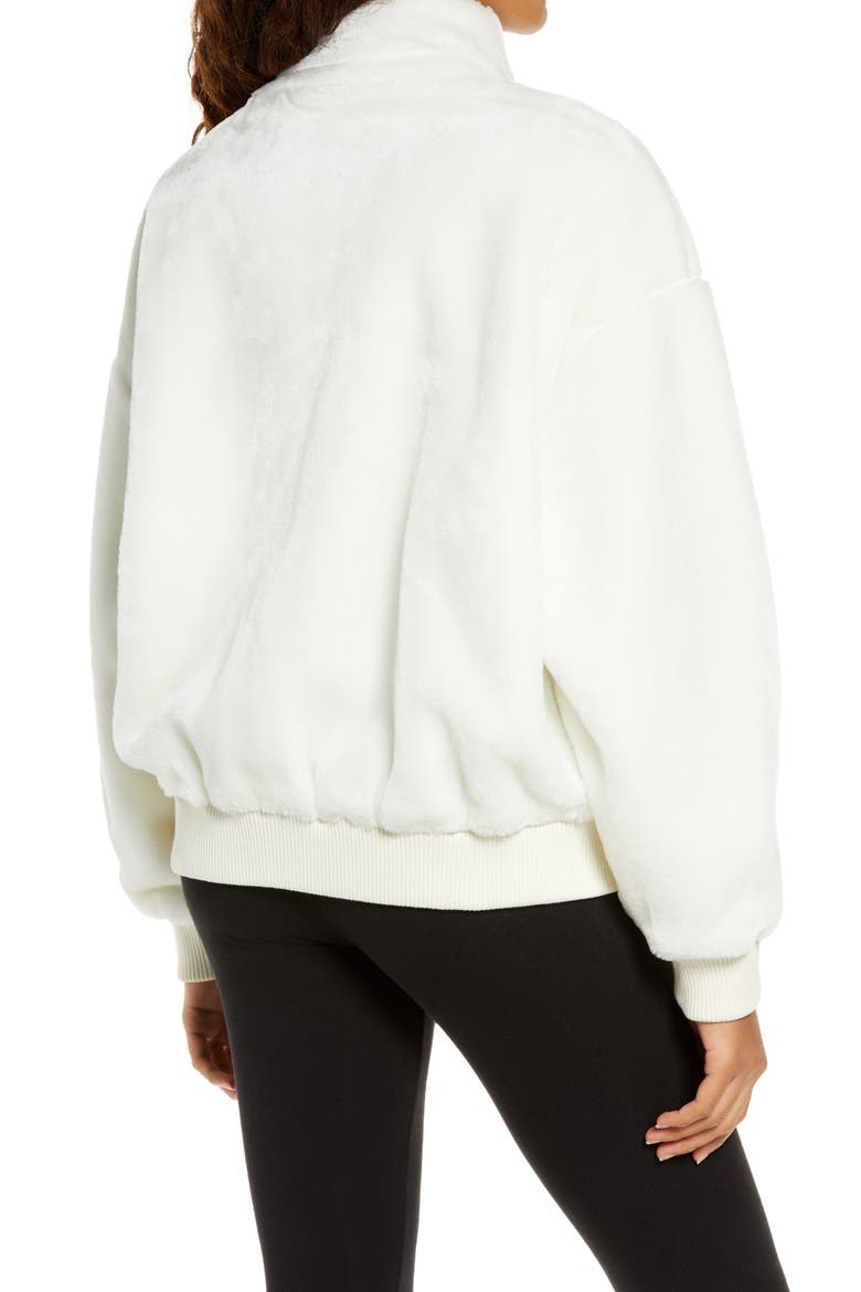 Laken Plush Fleece Jacket, Alternate, color, CREAM