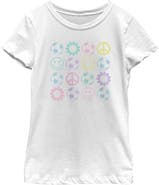 Lost Gods Girl's Lost Gods Soccer and Happiness Icon Grid Graphic T-Shirt