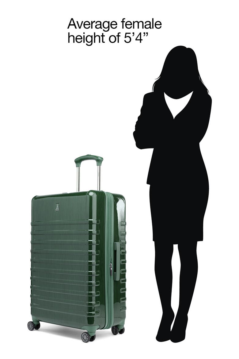 Rollmaster™ 2 20" Expandable Carry-on Hardside Spinner Luggage, Alternate, color, PINE GREEN BLACK BRUSHED
