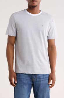 Calvin Klein Classic Fit Heathered Feeder Stripe T-Shirt
