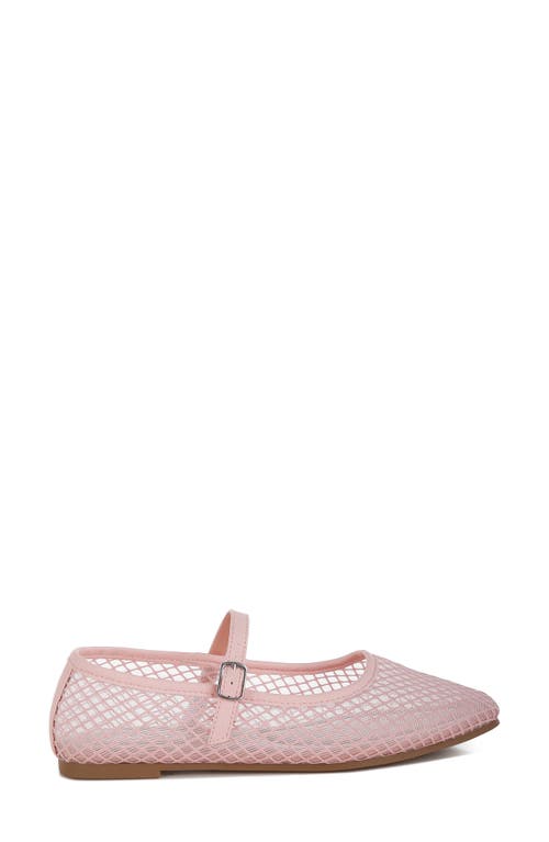 London Rag Averona Mesh Mary Jane Flats In Pink