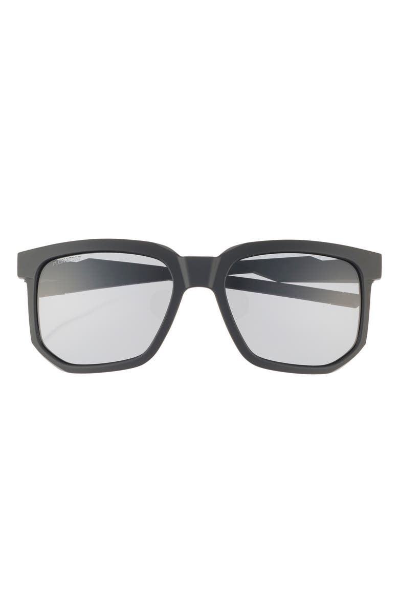 PHILIPP PLEIN Sport 56mm Square Sunglasses, Main, color, Black Black Smoke
