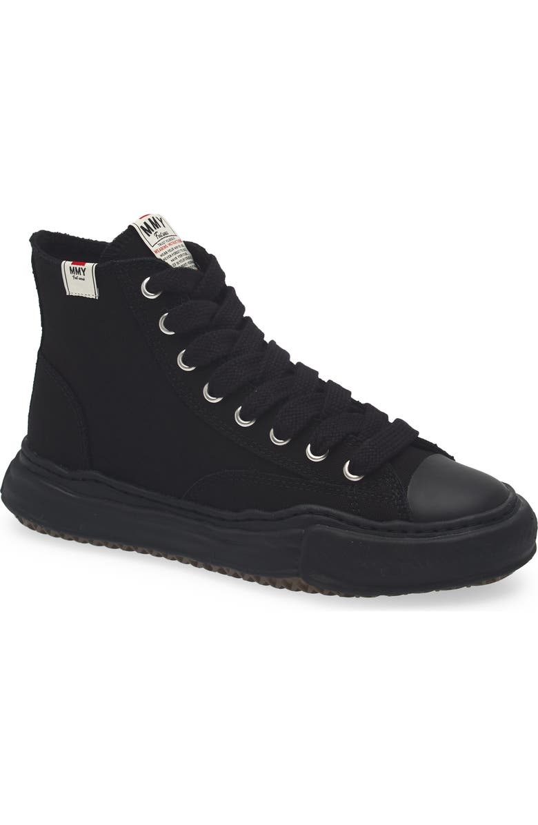 Maison MIHARA YASUHIRO Peterson High Top Sneaker, Main, color, Black/ Black