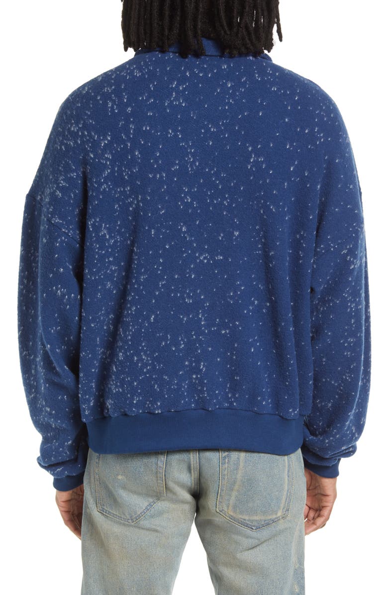 John Elliott Spec Quarter Zip Wool Blend Sweatshirt, Alternate, color, 