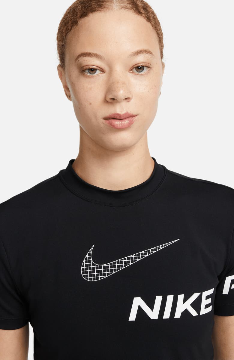 Nike Pro Dri-FIT Crop T-Shirt, Alternate, color, 