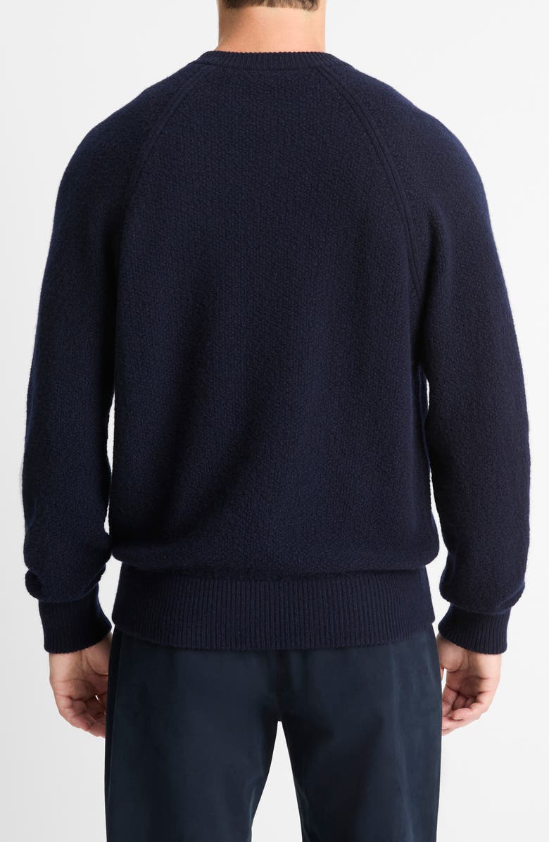 Vince Wool & Cashmer Micro Bouclé Sweater, Alternate, color, Coastal