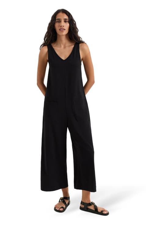 Luxe Essential Organic Cotton Cropped Jumpsuit