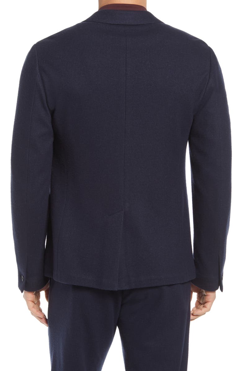 Vince Houndstooth Wool Blend Blazer, Alternate, color, 