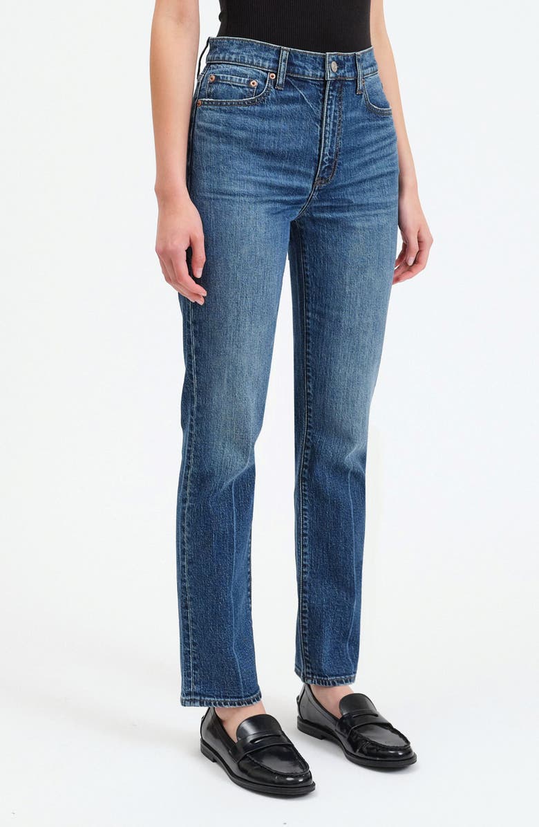 DAZE Smarty Pants High Waist Ankle Slim Straight Leg Jeans, Alternate, color, 