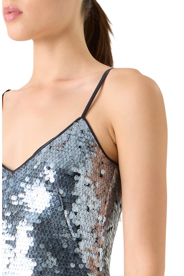 Sequin Gown, Alternate, color, BLACK/SILVER