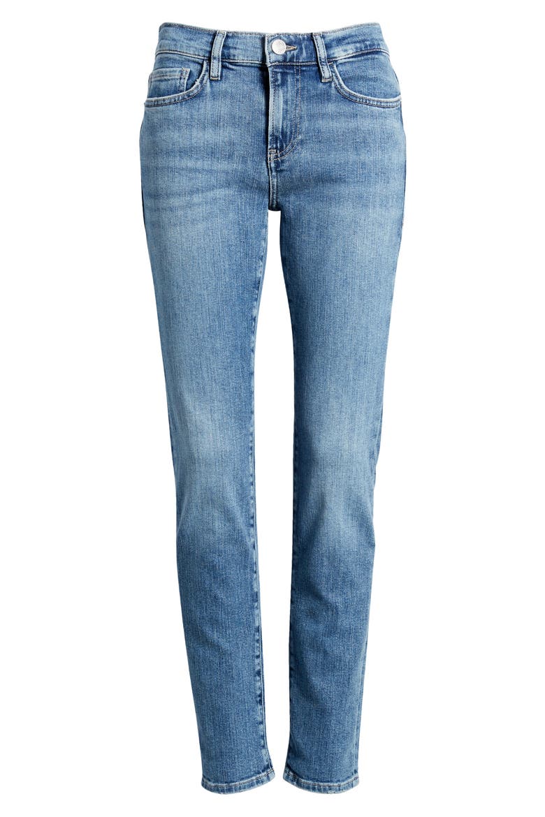 Le Garcon Ankle Slim Boyfriend Jeans, Alternate, color, DAPHNE BLUE