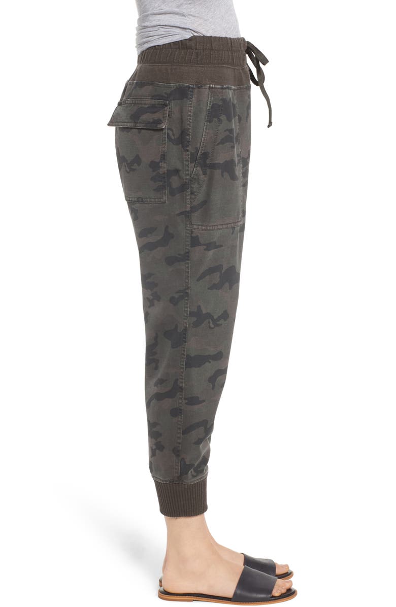 James Perse Contrast Waist Camo Jogger Pants, Alternate, color, Artillery Camo