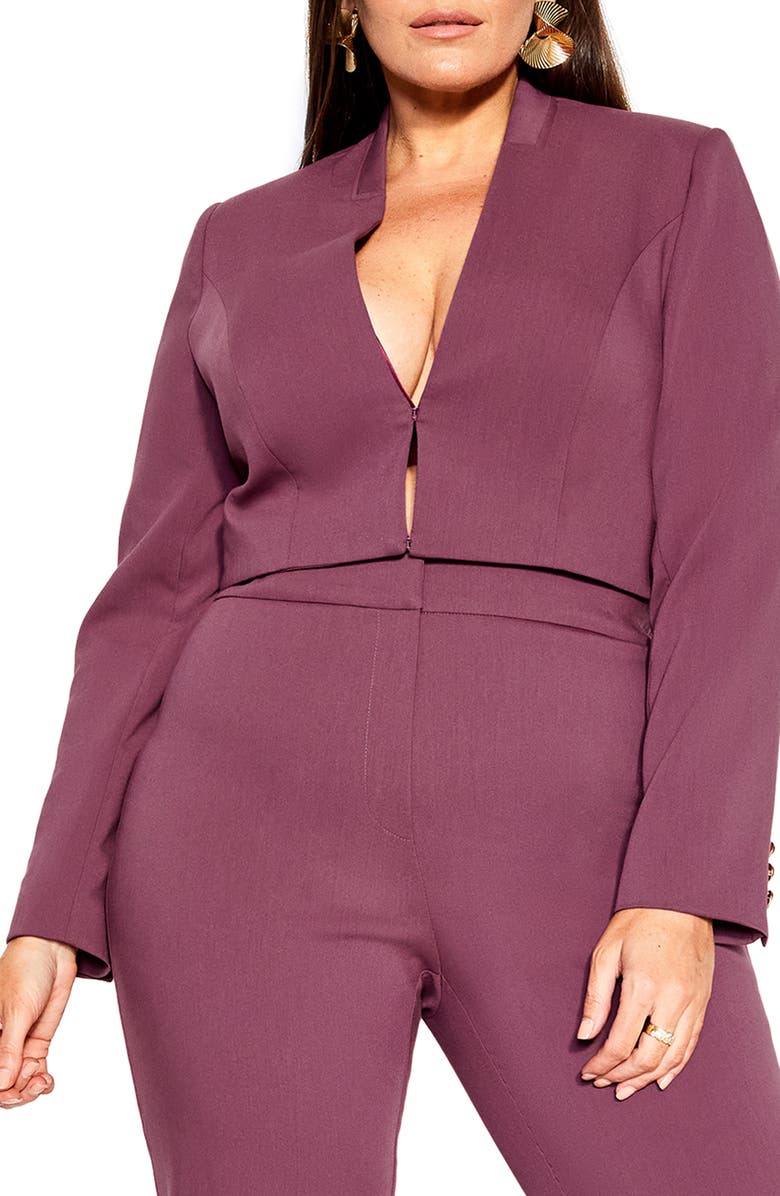 City Chic Sadie 2-in-1 Blazer, Alternate, color, 