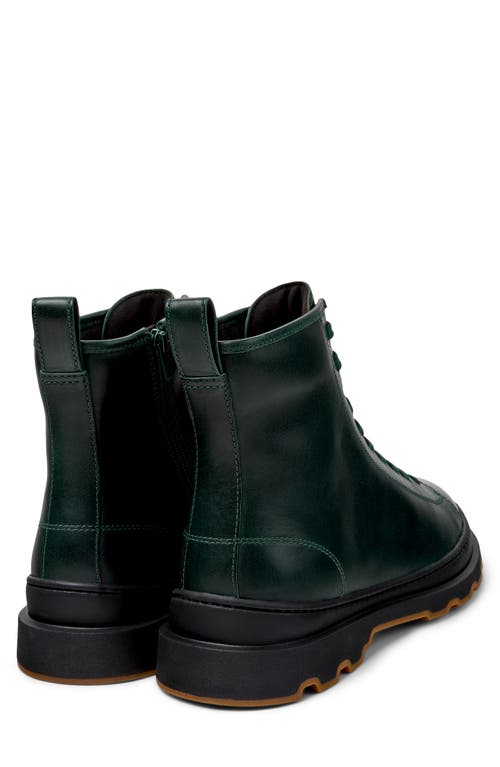 Camper Brutus Lace-up Leather Boots In Green