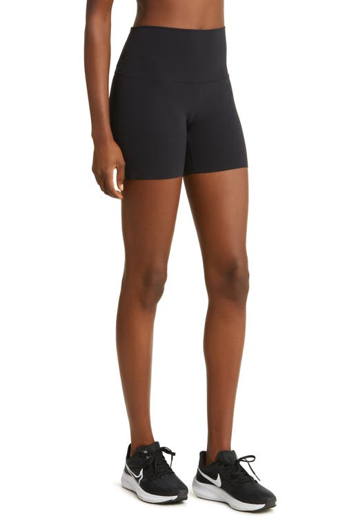 Nike Zenvy Gentle-support High-waisted 5-inch Biker Shorts In Black