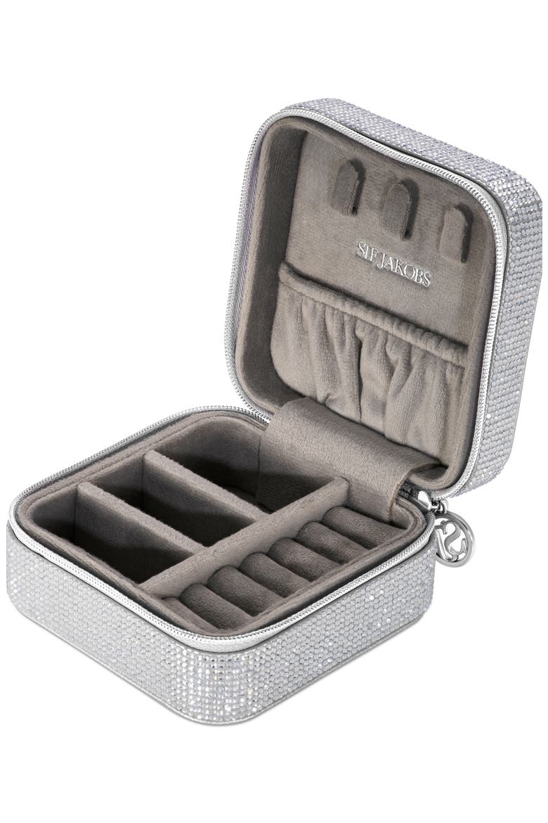 Jewellery Travel Box, Alternate, color, Silver