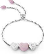 LuvMyJewelry Luv Me Heart Phosphodorite Slide Bracelet
