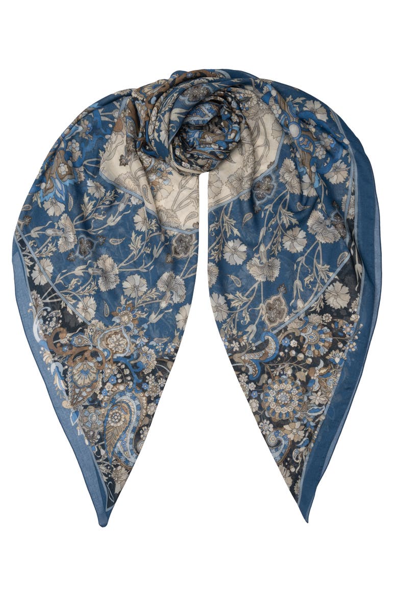 Stella - Modal Cashmere Scarf Shawl for Women, Main, color, Blue Marine
