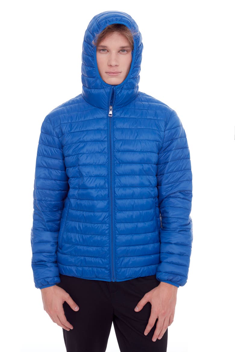 YOHO MEN'S - Vegan Down Lightweight Packable Puffer Jacket & Bag, Alternate, color, COBALT