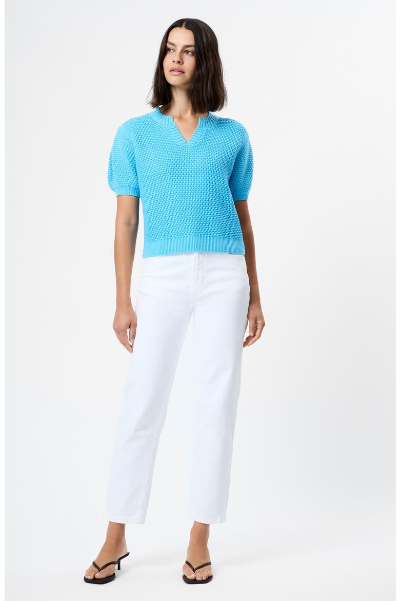 Remy Puff Sleeve Sweater, Alternate, color, BLUE LAGOON