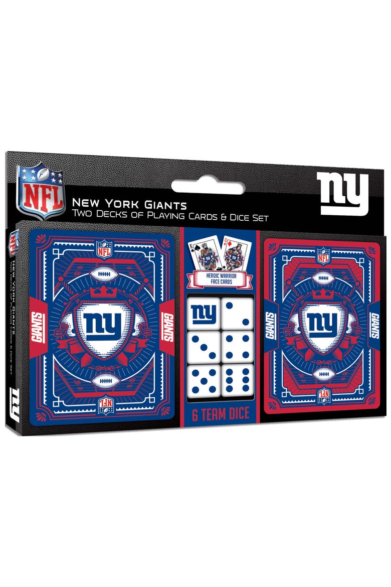 New York Giants Playing Cards & Dice, Main, color, Multicolor