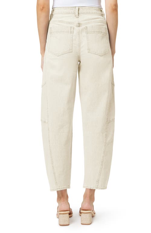 Habitual High Waist Crop Barrel Leg Jeans In Ecru