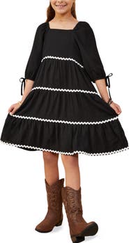 Hayden Girls Kids' Wavy Square Neck Dress