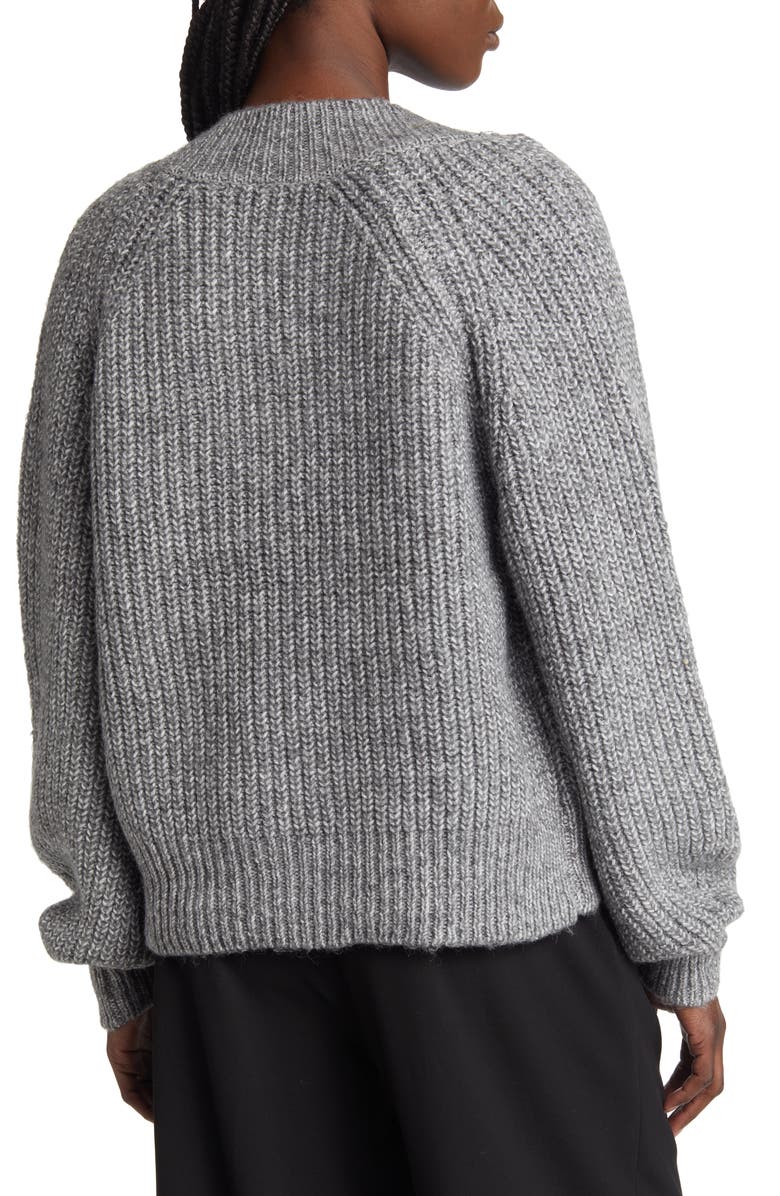 Topshop Chunky V-Neck Sweater, Alternate, color,