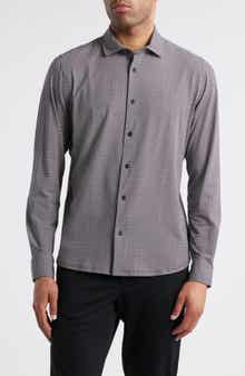 Sealskinz Fritton Geo Print Stretch Cotton Button-Up Print