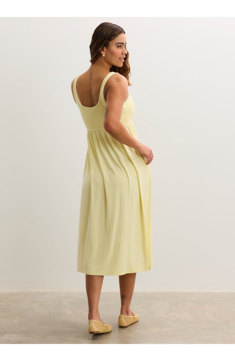 HATCH Collection The Softest Rib Nursing Tank Dress, Alternate, color, Buttercup
