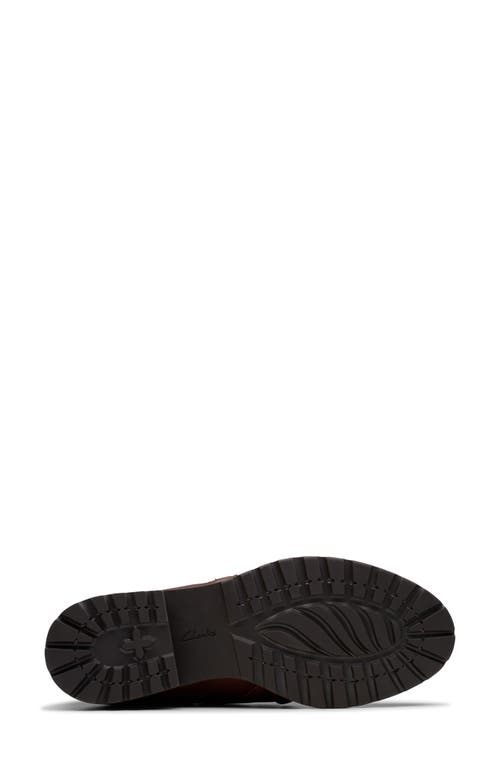 Clarks ® Nissini Top Waterproof Leather Ankle Boot In Brown