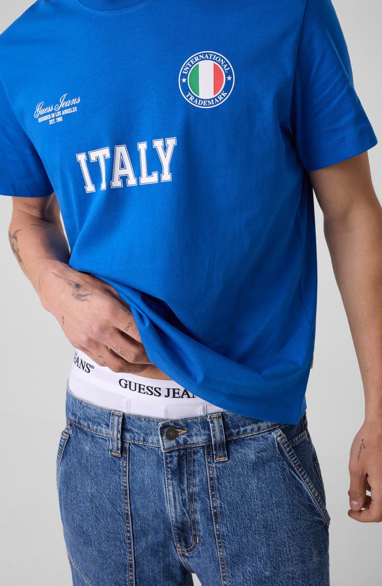 GUESS GJ Regular Fit World Cup T-Shirt, Alternate, color, Italy