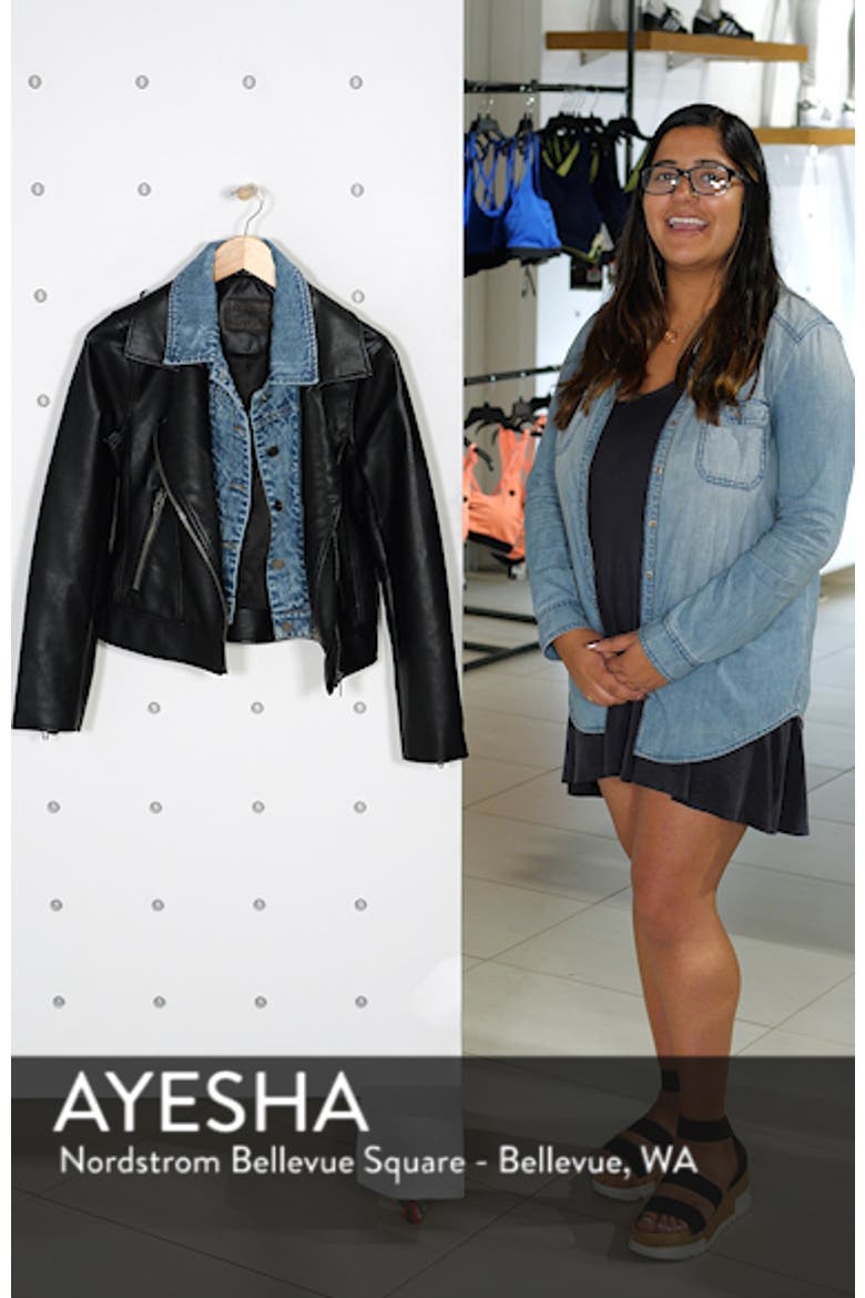 The Cool Kid Faux Leather Moto Jacket video