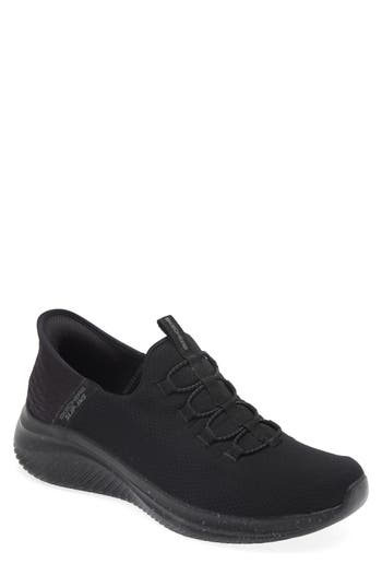 Skechers Ultra Flex 3.0 Right Away Slip-on Sneaker In Black