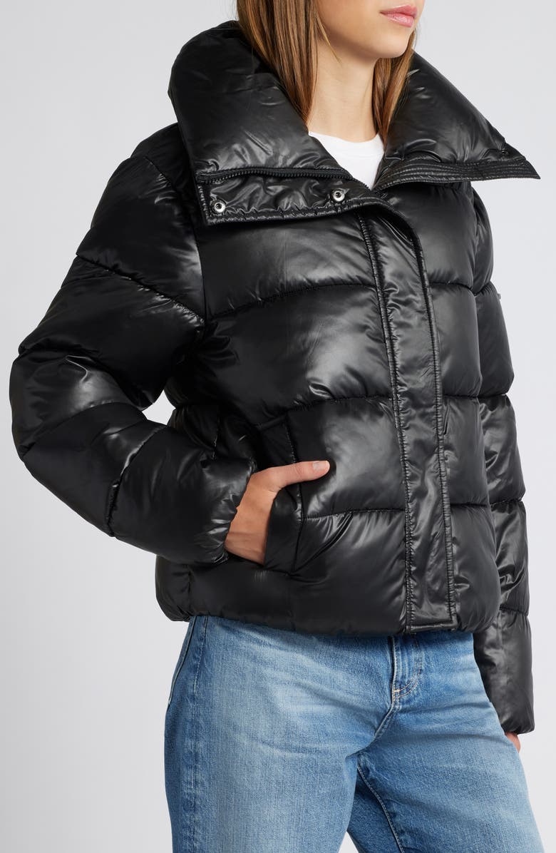 BCBGeneration Water Resistant Crop Puffer Jacket, Alternate, color,