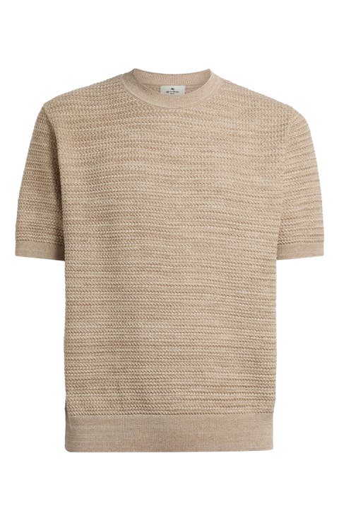 Roma Textured Cotton T-Shirt