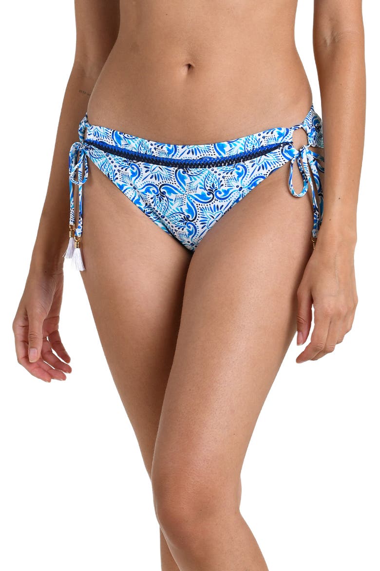 Costa Azul Tie Side Bikini Bottoms, Main, color, BLUE