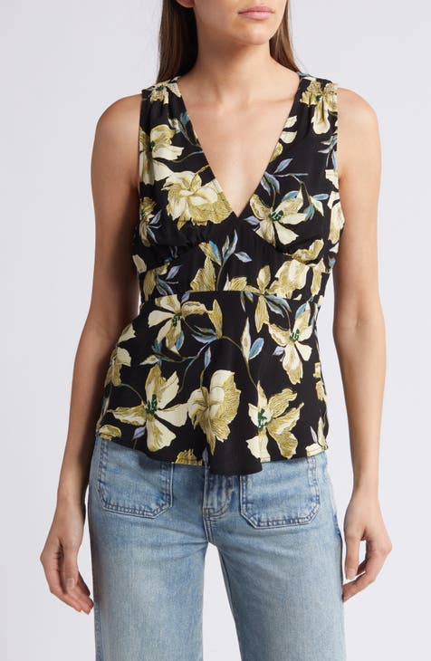 Floral Peplum Tank