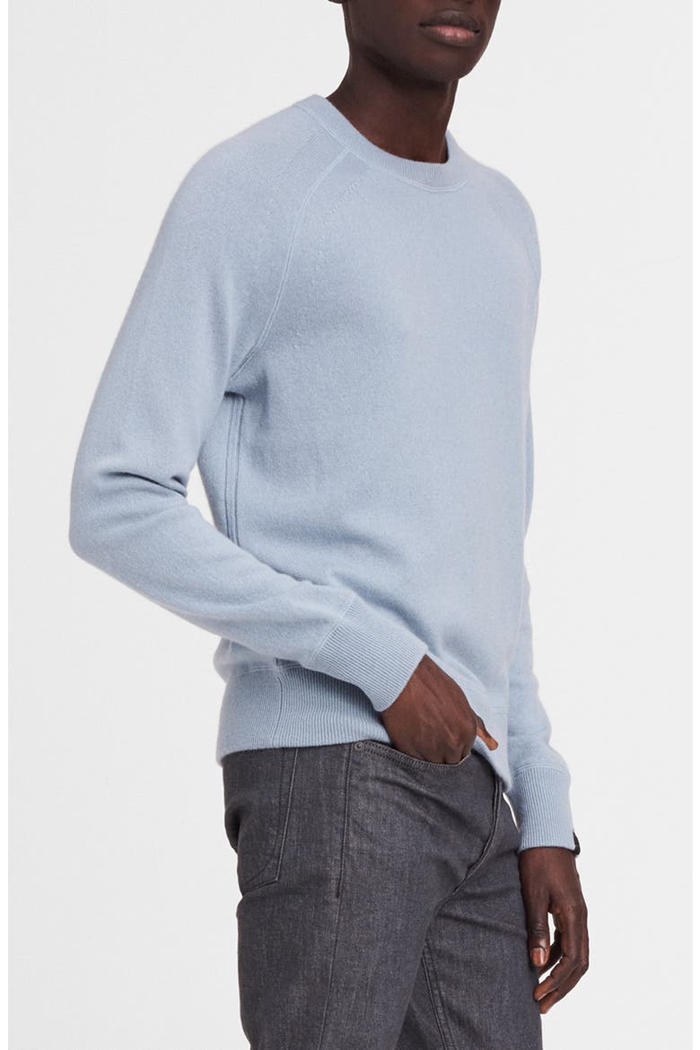 Harlow Cotton & Cashmere Raglan Sweater, Alternate, color, DUSTY BLUE