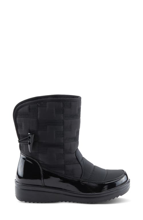 Flexus By Spring Step Daffo Waterproof Faux Shearling Lined Boot In Black