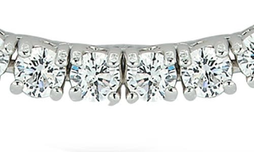 Chloe & Madison Chloe And Madison 3mm Cubic Zirconia Tennis Necklace In Silver