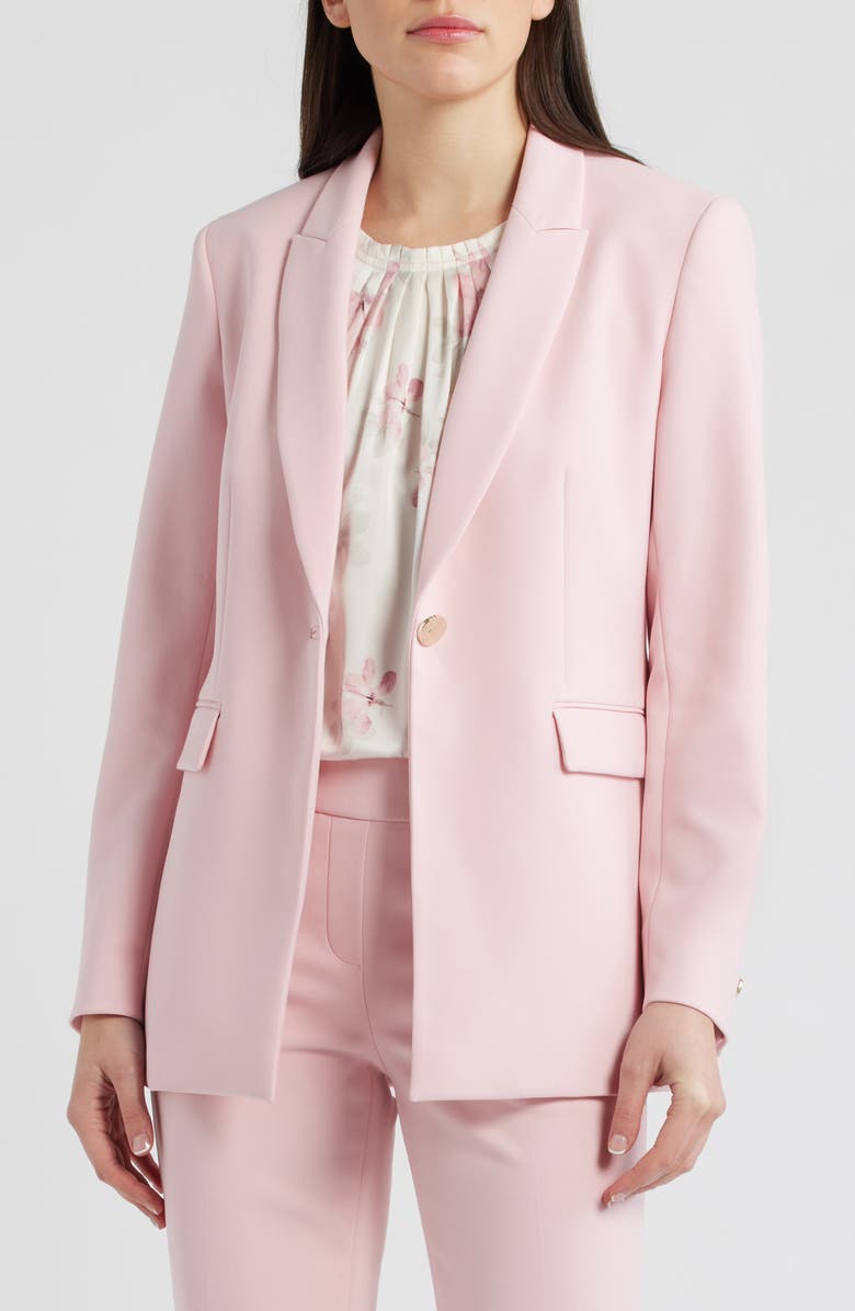 Anne Klein One-Button Jacket, Alternate, color, 