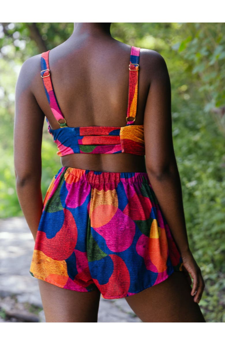 Kitty and Vibe Cover Up Shorts, Alternate, color, Isla