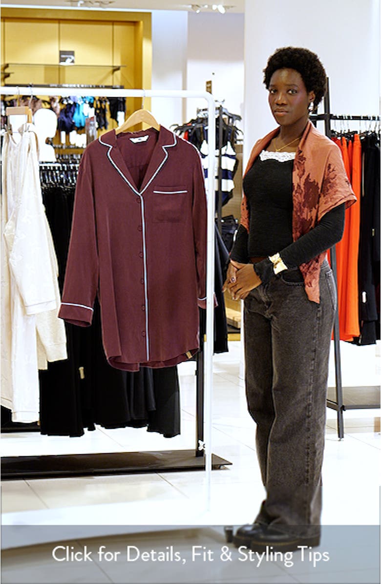 Washable Silk Sleepshirt, sales video thumbnail